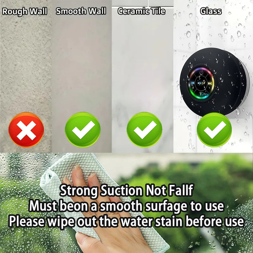 Altavoz Bluetooth de Ducha AquaBeat™ – Waterproof y Portátil